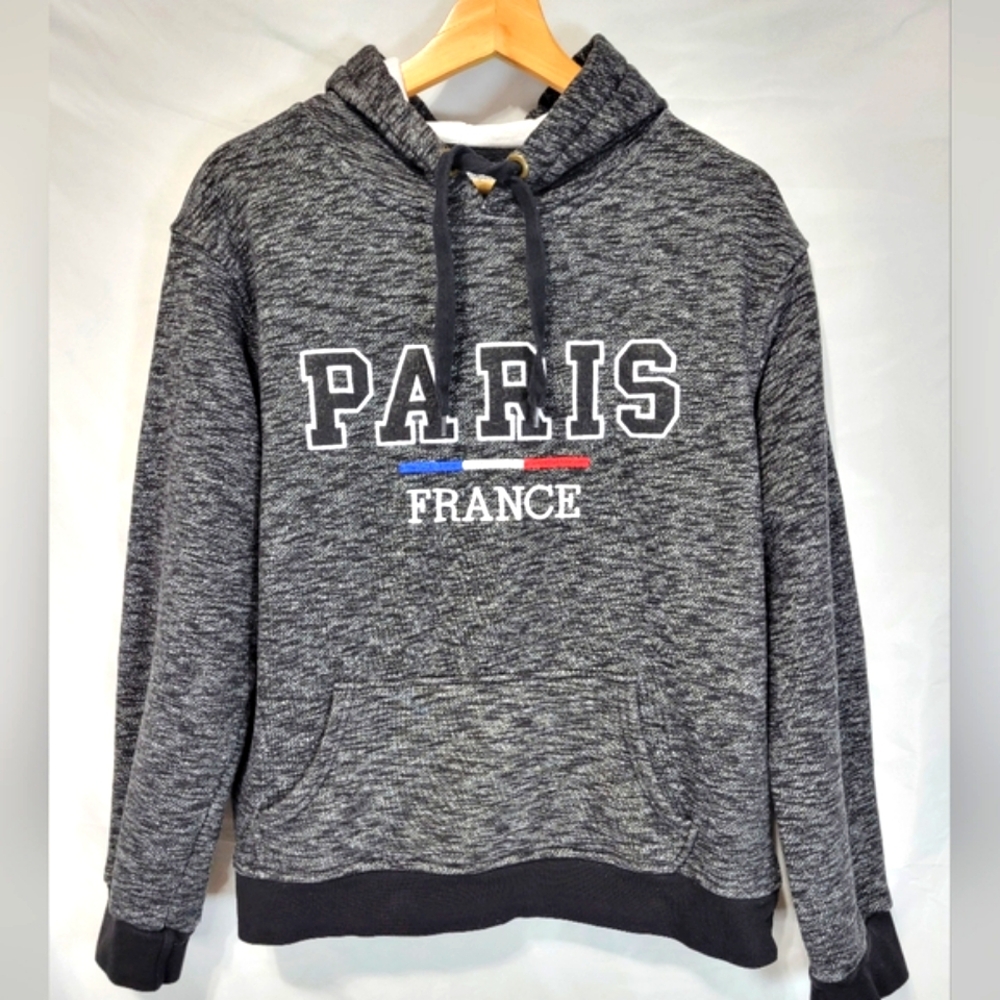 New Collection Attitude Paris France Grey Tourist Travel Preppy Pull-Over Hoodie